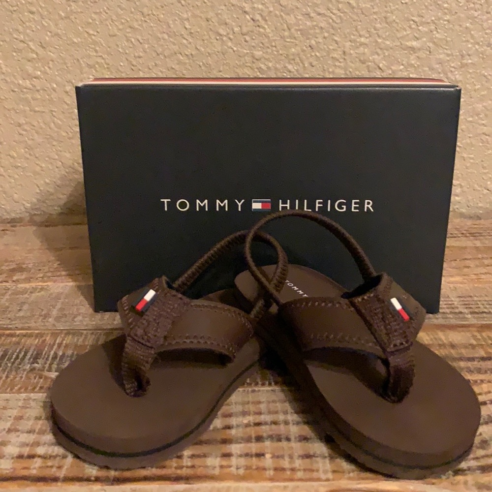 Tommy Hilfiger Unisex 🤎 Baby Flip-flops